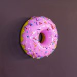 Doughnut Sculpture - Wall Mounted