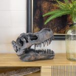 Dinosaur Skull Sculpture - Tyrannosaurus Rex in our Showroom