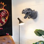 Dinosaur Wall Mounted Sculpture in our Showroom