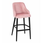 Lugana Powder Pink Bar Stool