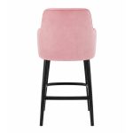 Lugana Powder Pink Bar Stool - Back