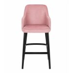 Lugana Powder Pink Bar Stool - Front
