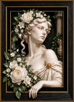 Garden Goddess Illusion Printed Frame
