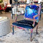 Regence Arm Chair - Alice in Wonderland in our Showroom