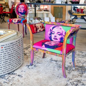 Marilyn Monroe Courtier Chair in our Showroom